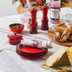 Le Creuset Cerise Stoneware 22cm Side Plate -HARTS OF STUR Sales 70203220600099 Le Creuset Cerise Stoneware 22cm Side Plate 4 1