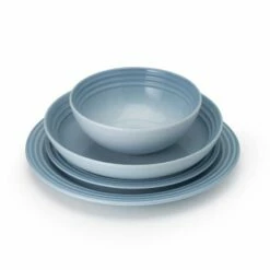 Le Creuset Coastal Blue Stoneware 22cm Side Plate -HARTS OF STUR Sales 70203224200099 Le Creuset Coastal Blue Stoneware 22cm Side Plate 4