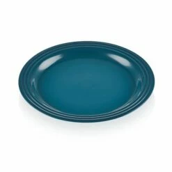 Le Creuset Deep Teal Stoneware 22cm Side Plate -HARTS OF STUR Sales 70203226420099 Le Creuset Deep Teal Stoneware 22cm Side Plate 1 1