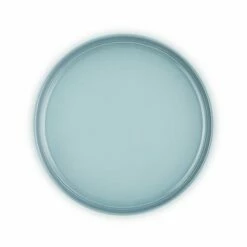 Le Creuset Sea Salt Stoneware Coupe Collection 22cm Side Plate -HARTS OF STUR Sales 70234227177080 Le Creuset Sea Salt Coupe Collection Side Plate 3