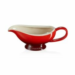 Le Creuset Cerise Stoneware Gravy Boat 460ml -HARTS OF STUR Sales 71226460600000 Le Creuset 460ml Cerise Gravy Boat 1