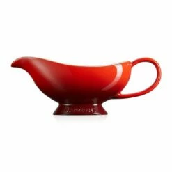 Le Creuset Cerise Stoneware Gravy Boat 460ml -HARTS OF STUR Sales 71226460600000 Le Creuset 460ml Cerise Gravy Boat 2