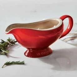 Le Creuset Cerise Stoneware Gravy Boat 460ml -HARTS OF STUR Sales 71226460600000 Le Creuset 460ml Cerise Gravy Boat 4