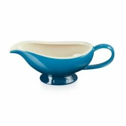 Le Creuset Deep Teal Stoneware Gravy Boat 460ml -HARTS OF STUR Sales 71226466420000 Le Creuset 460ml Deep Teal Gravy Boat 1