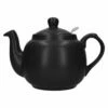 London Pottery Farmhouse Filter 4 Cup Teapot Matt Black -HARTS OF STUR Sales 73280 London Pottery Farmhouse 4 Cup Teapot Matt Black