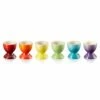 Le Creuset Rainbow Collection Set Of 6 Egg Cups -HARTS OF STUR Sales 79067008359030 Le Creuset Rainbow Egg Cups 6 Pack