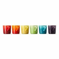 Le Creuset Rainbow Collection Set Of 6 Espresso Mugs 9 Le Creuset Rainbow Collection Set Of 6 Espresso Mugs -HARTS OF STUR Sales 79114108359030 Le Creuset Rainbow Espresso Mugs 6 Pack 2