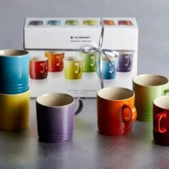 Le Creuset Rainbow Collection Set Of 6 Mugs -HARTS OF STUR Sales 79114358359030 Le Creuset Rainbow Mugs 6 Pack 3