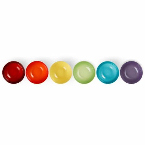 Le Creuset Rainbow Set Of 6 Cereal Bowls 4 Le Creuset Rainbow Set Of 6 Cereal Bowls - Image 2