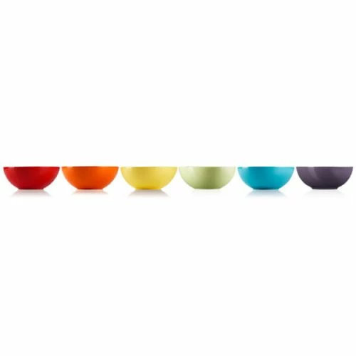 Le Creuset Rainbow Set Of 6 Cereal Bowls 5 Le Creuset Rainbow Set Of 6 Cereal Bowls - Image 3