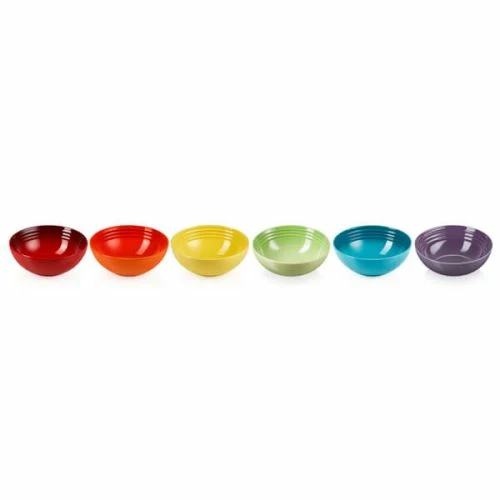 Le Creuset Rainbow Set Of 6 Cereal Bowls 6 Le Creuset Rainbow Set Of 6 Cereal Bowls - Image 4
