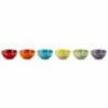 Le Creuset Stoneware Set Of 6 Rainbow Snack Bowls 330ml -HARTS OF STUR Sales 79349338359030 Le Creuset Stoneware Set Rainbow Snack Bowls