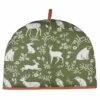 Ulster Weavers Forest Friends Sage Green & Terracotta Tea Cosy -HARTS OF STUR Sales 7FFSG04 Ulster Weavers Tea Cosy Cotton Forest Friends Sage
