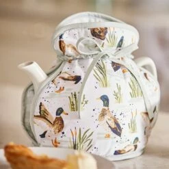 Ulster Weavers Farmhouse Ducks Muff Tea Cosy -HARTS OF STUR Sales 7FHDU07 Ulster Weavers Muff Cosy Cotton Farmhouse Ducks 2