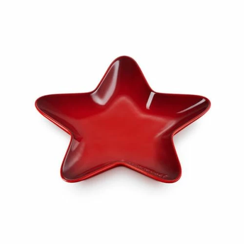Le Creuset Cerise Stoneware 20cm Star Plate 4 Le Creuset Cerise Stoneware 20cm Star Plate - Image 2