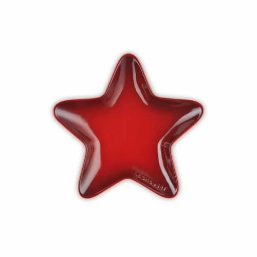 Le Creuset Cerise Stoneware 20cm Star Plate 3 Le Creuset Cerise Stoneware 20cm Star Plate