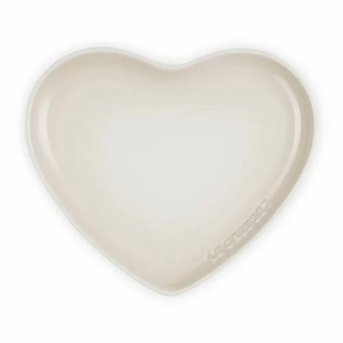 Le Creuset L'Amour Heart Collection Meringue 23cm Heart Plate 6 Le Creuset L'Amour Heart Collection Meringue 23cm Heart Plate - Image 4