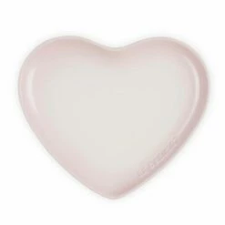 Le Creuset L'Amour Heart Collection Shell Pink 23cm Heart Plate -HARTS OF STUR Sales 80255237770099 Le Creuset LAmour Heart Collection 22cm Heart Plate Shell Pink 3