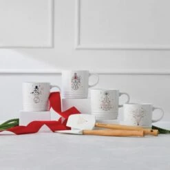 Le Creuset Stoneware Mug 350ml Santa Decal -HARTS OF STUR Sales 80302350105019 Le Creuset Stoneware Mug Santa 4