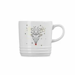 Le Creuset Stoneware Mug 350ml Rudolph Decal -HARTS OF STUR Sales 80302350105219 Le Creuset Stoneware Mug Reindeer 2