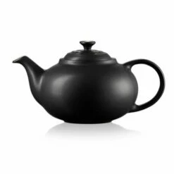 Le Creuset Black Stoneware Classic Teapot -HARTS OF STUR Sales 80702130000003 Le Creuset Stoneware Classic Teapot Black 2