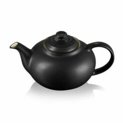 Le Creuset Black Stoneware Classic Teapot -HARTS OF STUR Sales 80702130000003 Le Creuset Stoneware Classic Teapot Black 3