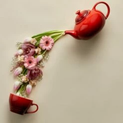 Le Creuset Cerise Stoneware Classic Teapot -HARTS OF STUR Sales 80702130000003 Le Creuset Stoneware Classic Teapot Cerise 4