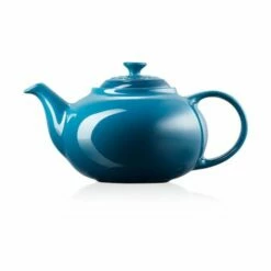 Le Creuset Deep Teal Stoneware Classic Teapot -HARTS OF STUR Sales 80702136420003 Le Creuset Deep Teal Stoneware Classic Teapot 2