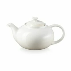 Le Creuset Meringue Stoneware Classic Teapot 8 Le Creuset Meringue Stoneware Classic Teapot -HARTS OF STUR Sales 80702137160003 Le Creuset Meringue Stoneware Classic Teapot 1