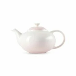 Le Creuset Shell Pink Stoneware Classic Teapot -HARTS OF STUR Sales 80702137770003 Le Creuset Classic Teapot Shell Pink 2