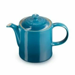 Le Creuset Deep Teal Stoneware Grand Teapot -HARTS OF STUR Sales 80703136420003 Le Creuset Deep Teal Stoneware Grand Teapot 1