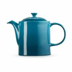 Le Creuset Deep Teal Stoneware Grand Teapot -HARTS OF STUR Sales 80703136420003 Le Creuset Deep Teal Stoneware Grand Teapot 2