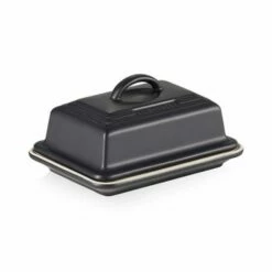 Le Creuset Black Stoneware Butter Dish