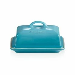 Le Creuset Teal Stoneware Butter Dish -HARTS OF STUR Sales 80837171700003 Le Creuset Teal Stoneware Butter Dish 1