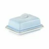 Le Creuset Coastal Blue Stoneware Butter Dish -HARTS OF STUR Sales 80837174200003 Le Creuset Coastal Blue Stoneware Butter Dish