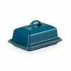 Le Creuset Deep Teal Stoneware Butter Dish -HARTS OF STUR Sales 80837176420003 Le Creuset Deep Teal Stoneware Butter Dish