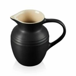 Le Creuset Satin Black Stoneware Breakfast Jug -HARTS OF STUR Sales 80903060000005 Le Creuset Satin Black Stoneware Breakfast Jug 1