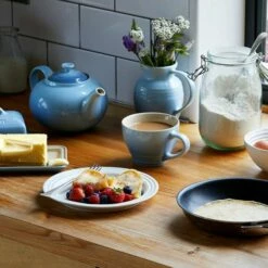 Le Creuset Coastal Blue Stoneware Breakfast Jug -HARTS OF STUR Sales 80903064200005 Le Creuset Coastal Blue Stoneware Breakfast Jug 4