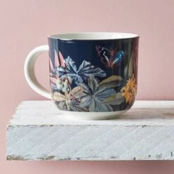 Royal Botanic Gardens Kew Midnight Floral Mug 290ml -HARTS OF STUR Sales 852028 RBG Kew Midnight Floral Mug 1
