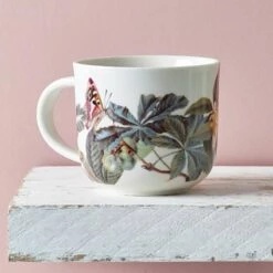 Royal Botanic Gardens Kew Midnight Floral White Mug 290ml -HARTS OF STUR Sales 852035 RBG Kew Midnight Floral White Mug 3