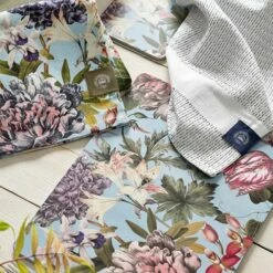 Royal Botanic Gardens Kew Bee Floral Rectangle Corkback Placemat Pack Of 4 -HARTS OF STUR Sales 852080 RB Garden Kew Bee Floral Rectangle Corkback Placemats 1