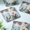 Royal Botanic Gardens Kew Bee Floral Square Corkback Coaster Pack Of 4 1 Royal Botanic Gardens Kew Bee Floral Square Corkback Coaster Pack Of 4 -HARTS OF STUR Sales 852097 RBG Kew Bee Floral Square Corkback Coasters