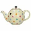 London Pottery Globe 6 Cup Teapot Ivory With Multi Spots -HARTS OF STUR Sales 86100 London Pottery Globe 6 Cup Teapot Ivory With Multi Spots