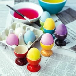 Le Creuset Cerise Stoneware Set Of 2 Egg Cups -HARTS OF STUR Sales 89064000600003 Le Creuset Cerise Stoneware Set of 2 Egg Cups 5