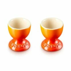 Le Creuset Volcanic Stoneware Egg Cup Set Of 2 Gift Box -HARTS OF STUR Sales 89064000900003 Le Creuset Volcanic Stoneware Egg Cup Set Of 2 Gift Box 1