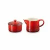 Le Creuset Cerise Milk & Sugar Set -HARTS OF STUR Sales 89331000600003 Le Creuset Milk And Sugar Set Cerise