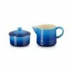 Le Creuset Azure Milk & Sugar Set -HARTS OF STUR Sales 89331002200003 Le Creuset Milk And Sugar Set Azure Blue
