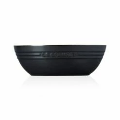 Le Creuset Satin Black Stoneware 29cm Oval Serving Bowl 8 Le Creuset Satin Black Stoneware 29cm Oval Serving Bowl -HARTS OF STUR Sales 9100190000 Le Creuset 29cm Satin Black Oval Serving Bowl 2