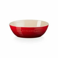 Le Creuset Cerise Stoneware 29cm Oval Serving Bowl