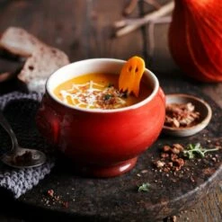 Le Creuset Cerise Stoneware Lion Head Soup Bowl -HARTS OF STUR Sales 9101641106 Le Creuset Cerise Stoneware Lion Head Soup Bowl 5